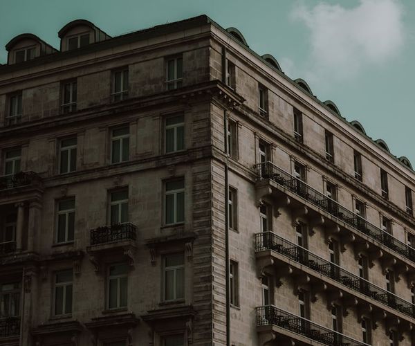 Elegant hotel facade