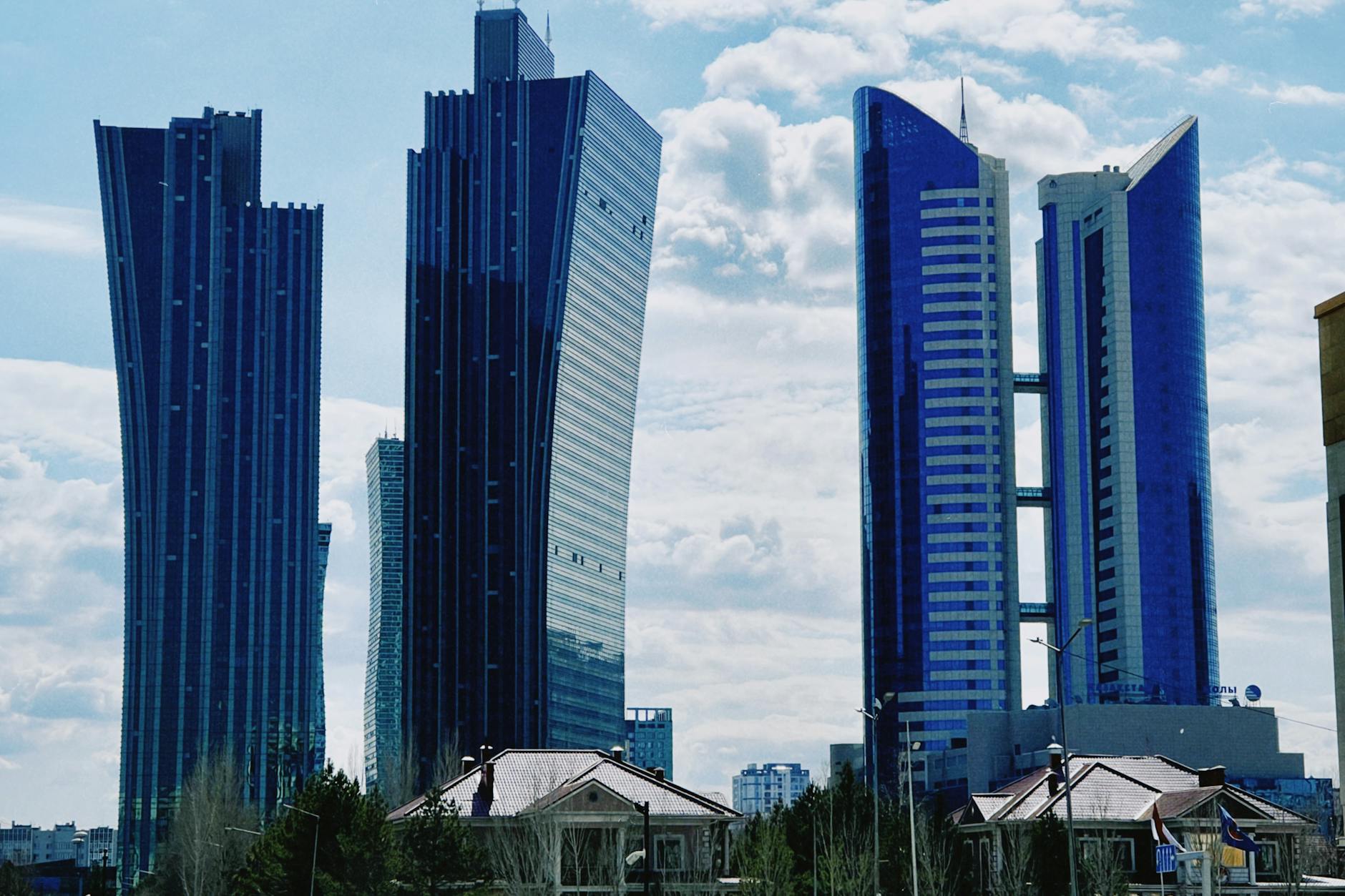 Modern Astana city skyline with futuristic architecture
